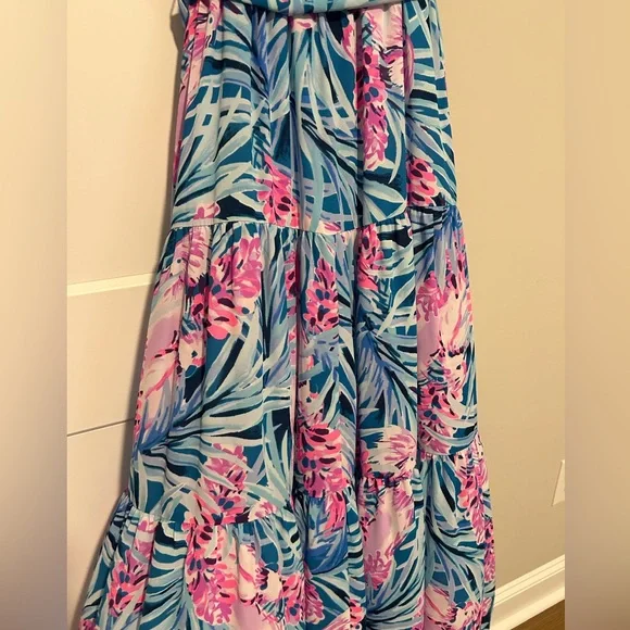 Lilly Pulitzer Multicolored Spaghetti Strap Sundress Maxi - Picture 3 of 7